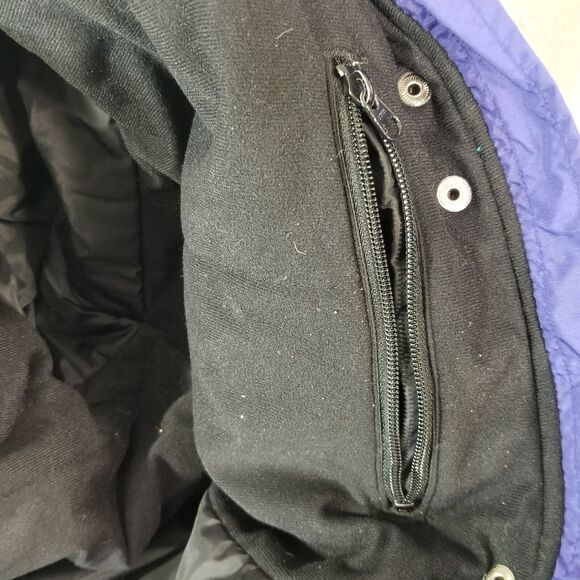 Columbia Ski Jacket Womens Large Parka Coat Blue Color Block Nylon Winter - Picture 14 of 15